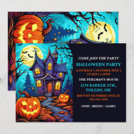 Halloween - Halloween Happy Party Invitaciones