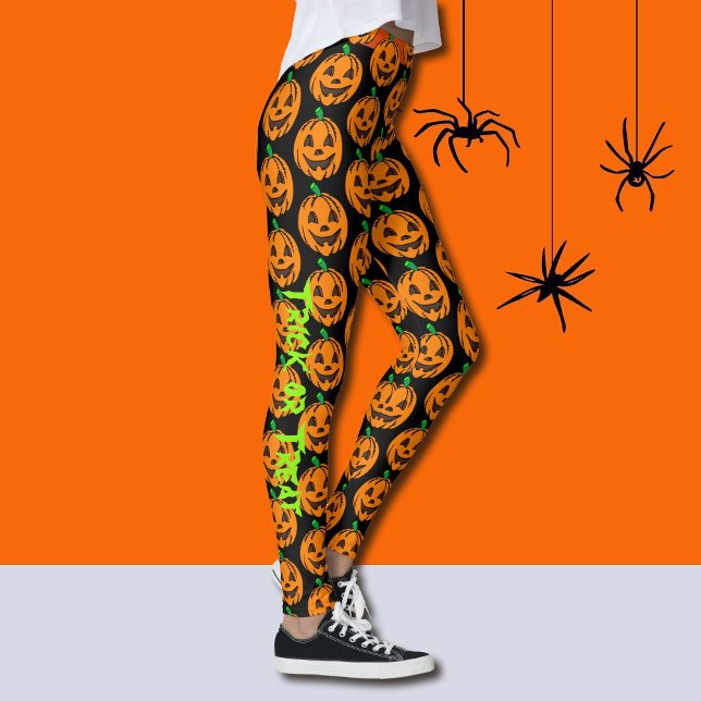Halloween Happy Pumpkin Leggings Pants Yoga Pants (Subido por el creador)