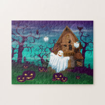 Halloween Hauned House Jigsaw Puzzle