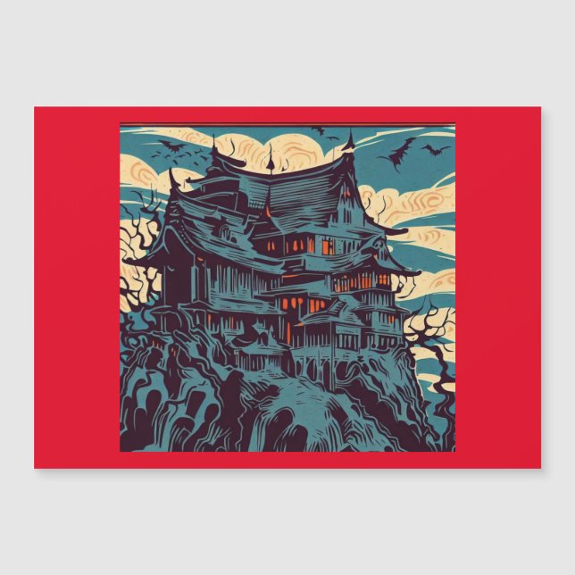 Halloween - Haunted Castle Woodcut 2 (Anverso)