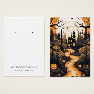 Halloween Haunted House Earl Display Card