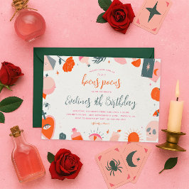 Halloween Hocus Pocus Invitación al cumpleaños de 