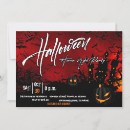 Halloween Horror Nigth Party Invitación