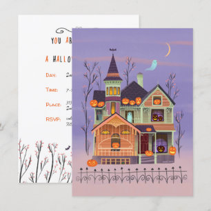 Halloween Invitación a la fiesta de Jack-o'-lanter