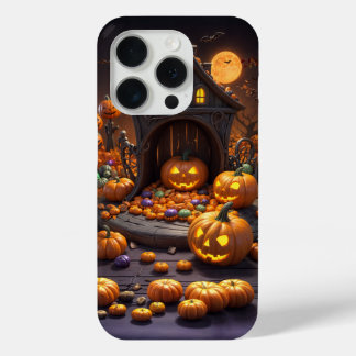 Halloween Jack o Lanterns Icons iPhone 15 Fundas