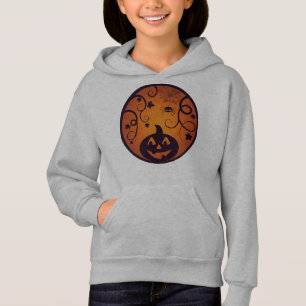 Halloween Jack o linterna cara de calabaza y araña