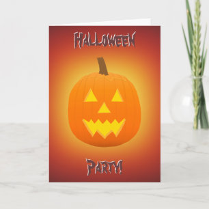 Halloween: Jack-O-Linterna: Tarjeta de la