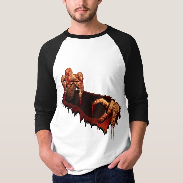 Halloween Jersey Shirt Horror Gory Zombie Shirt (Anverso)