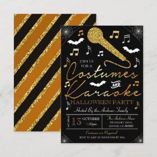 Halloween Karaoke Party Invitación
