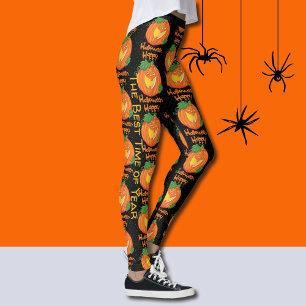 Halloween Leggings Personalizado Laughing Pumpkin