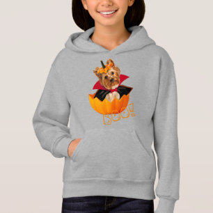 Halloween lindo Yorkshire terrimpkin Dracula
