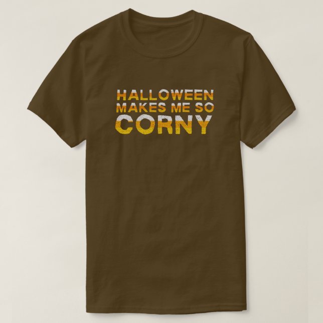 Halloween me hace una camiseta graciosa y cursi (Diseño del anverso)