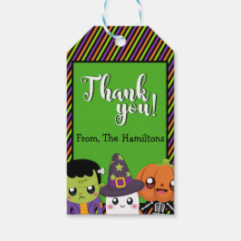 Halloween Monster Gracias Etiqueta Por Favores De 