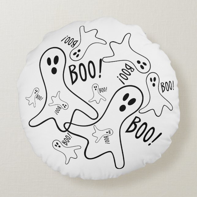 Halloween Moon & Witness BOO! Cojín (Reverso)