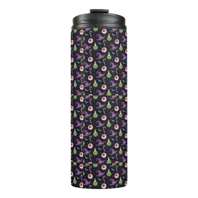 Halloween morado divertido, botella de brujería má (Anverso)