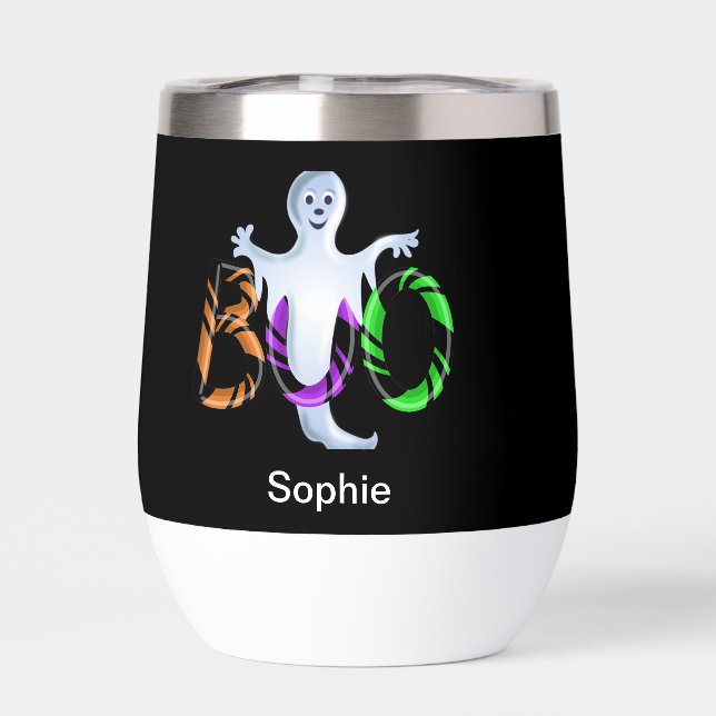 Halloween Mug 3D caramelos fantasma BOO (Trasero)