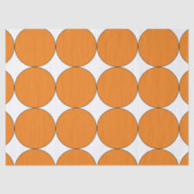 HALLOWEEN NARANJA GRAN PAPEL DE TEJIDO CIRCLE