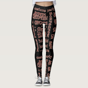 Halloween Naranjas negros disfraces Fiestas Leggin