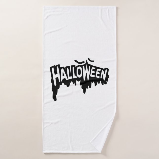Halloween negro (Toalla de baño)