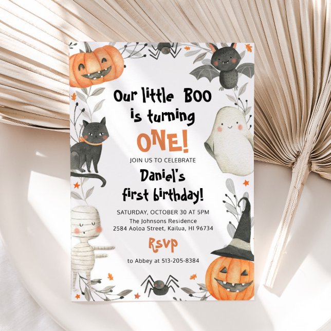 Halloween Nuestra invitación a la fiesta de cumple (Subido por el creador)