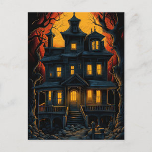 Halloween obsesiona casa en postales nocturnos