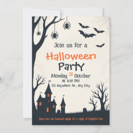 Halloween obsesionada con la invitación a la fiest