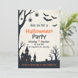 Halloween obsesionada con la invitación a la fiest