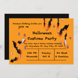  Halloween Party Invitación diseño moderno lindo