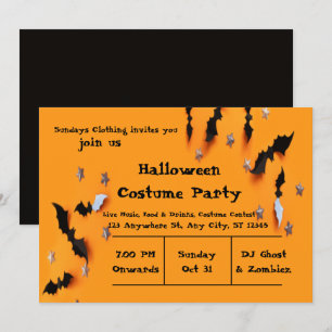  Halloween Party Invitación diseño moderno lindo