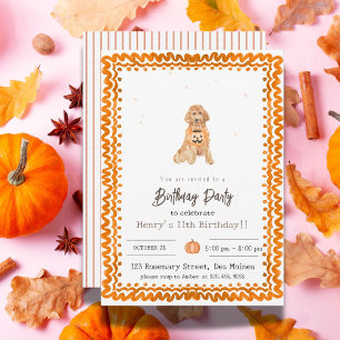 Halloween Party Invitación perro halloween estétic