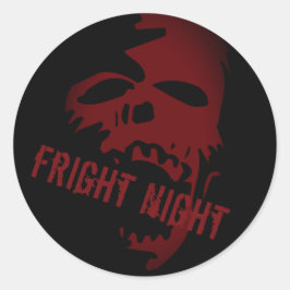 Halloween Party Scary Red Skull Gótico Pegatina