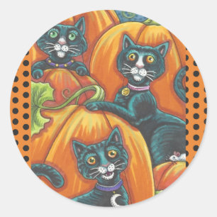 HALLOWEEN PEGATINAS NEGROS DE GANADEROS Y RATONES