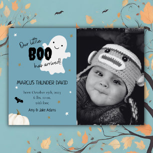 Halloween Pequeño Boo Nacimiento Invitación de fot