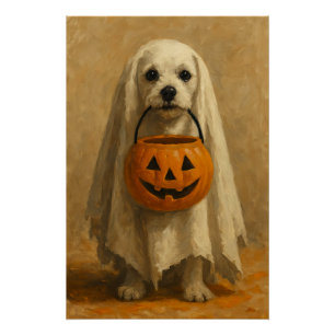 Halloween Perro Wall Art print, Poster de Hallowee