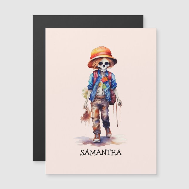 Halloween Personalizado Cute Kid Zombie (2) (Anverso/Reverso)