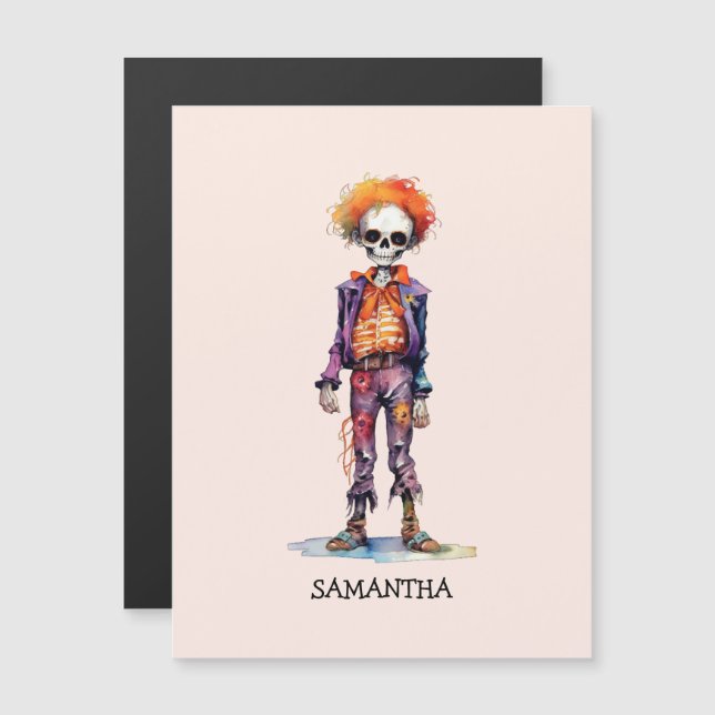 Halloween Personalizado Cute Kid Zombie (6) (Anverso/Reverso)