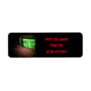 Halloween personalizado marca a los pegatinas con