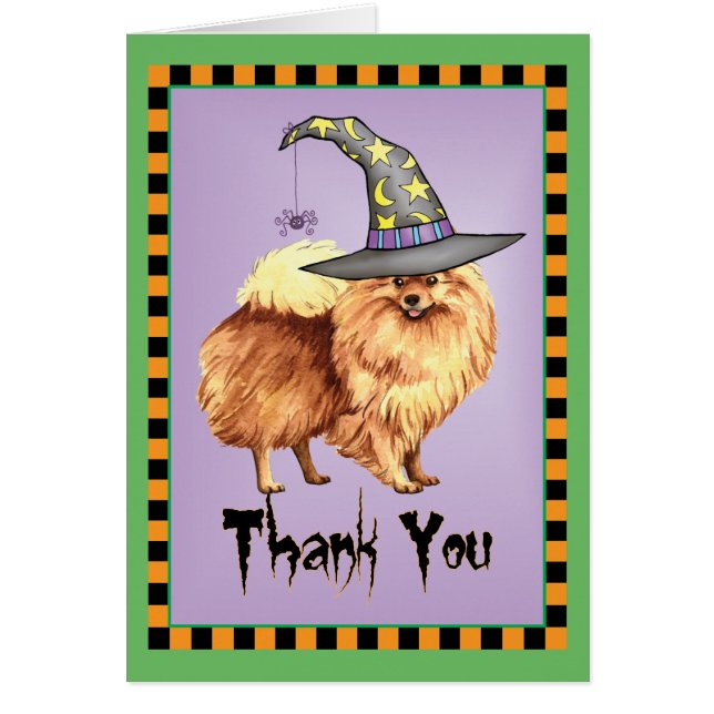 Halloween Pomeranian Gracias (Frente)