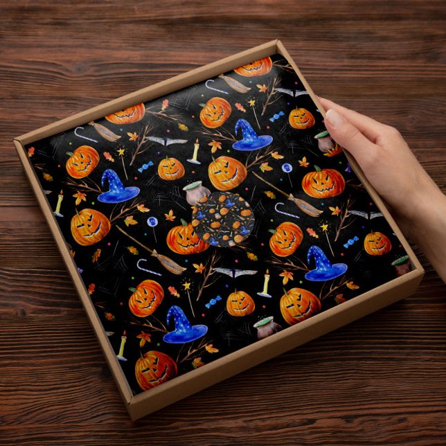 Halloween Pumpkin Medley | Papel de tejidos de cal (Subido por el creador)