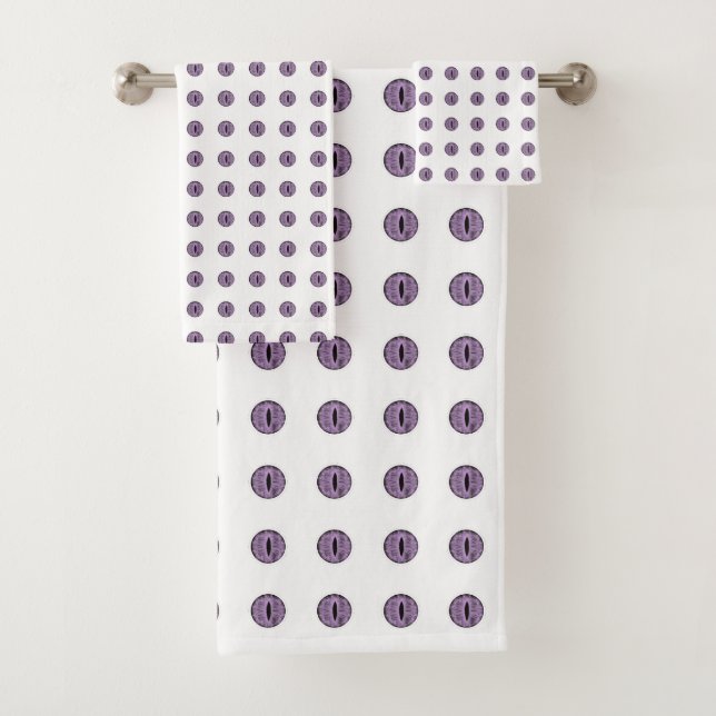 Halloween Purple Polka Dot Eyes (In situ)