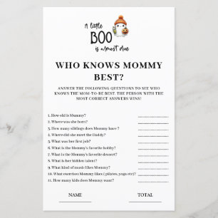 Halloween que conoce a mamá mejor tarjeta de juego