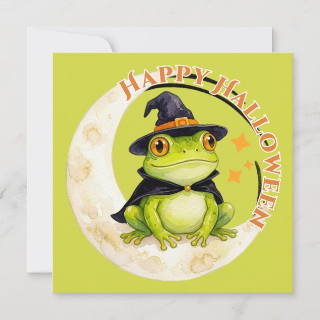 Halloween Rana Simpática Sapo Bruja (Anverso)
