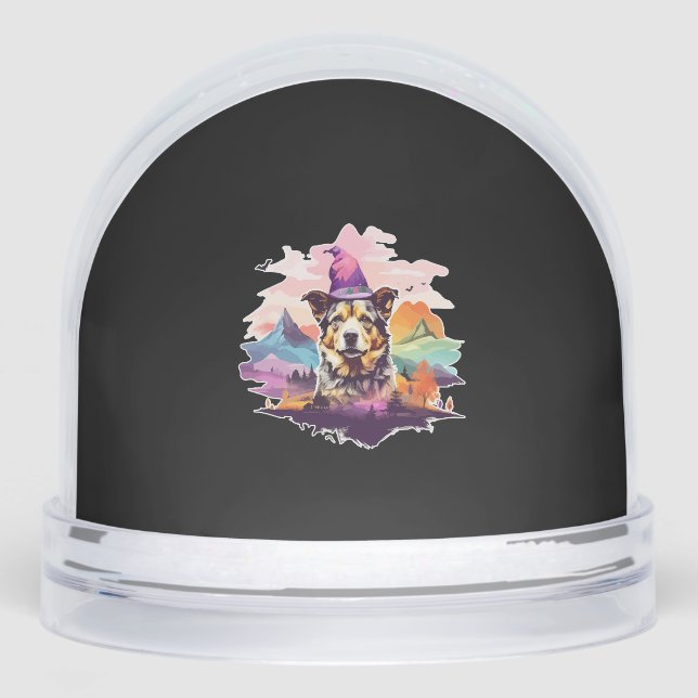 Halloween rosa del perro (Anverso)