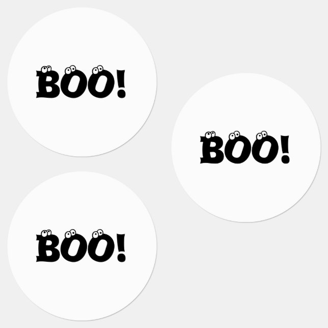 Halloween Scary Boo! pegatinas negros (Grupo)