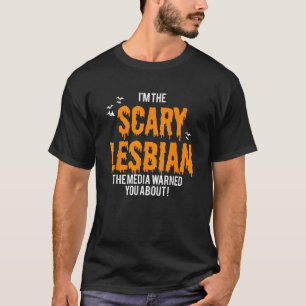Halloween Scary Costuve a Camisetas lesbianas Cou
