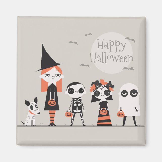 Halloween simple pero elegante | Imán (Frente)
