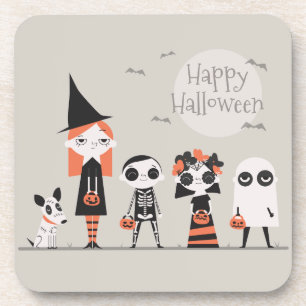 Halloween simple pero elegante   Posavasos