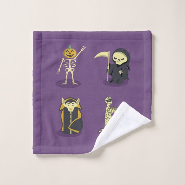 Halloween Skeleton Dracula Mummy Grim Reaper (Toallita)