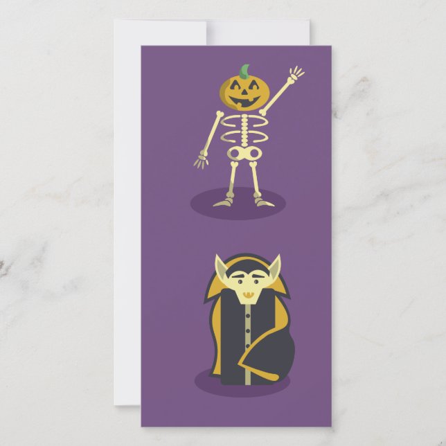 Halloween Skeleton Dracula Mummy Grim Reaper (Anverso)