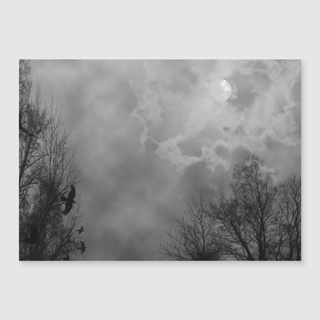 Halloween Sky atormentado con Ravens (Anverso)